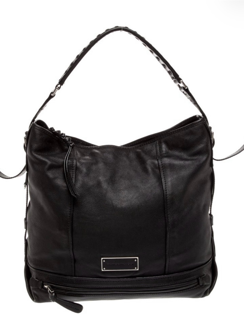 BARBRA BUI Classic Black Leather Hobo Bag - Sleek Everyday Carry